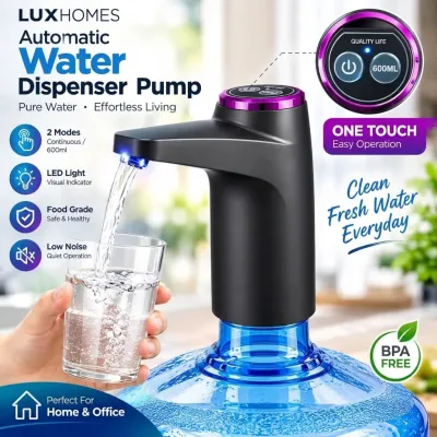 Automatic Water Dispenser Pump - USB Rechargeable Electric Bottled Water Pump