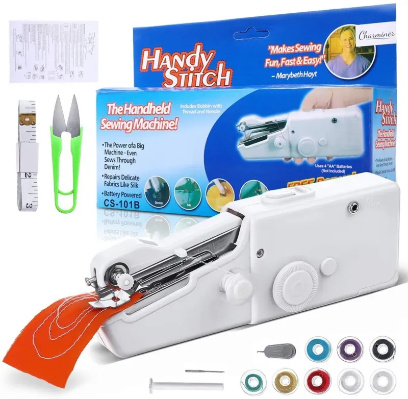 Handy Stitch – Handheld Sewing Machine – side view