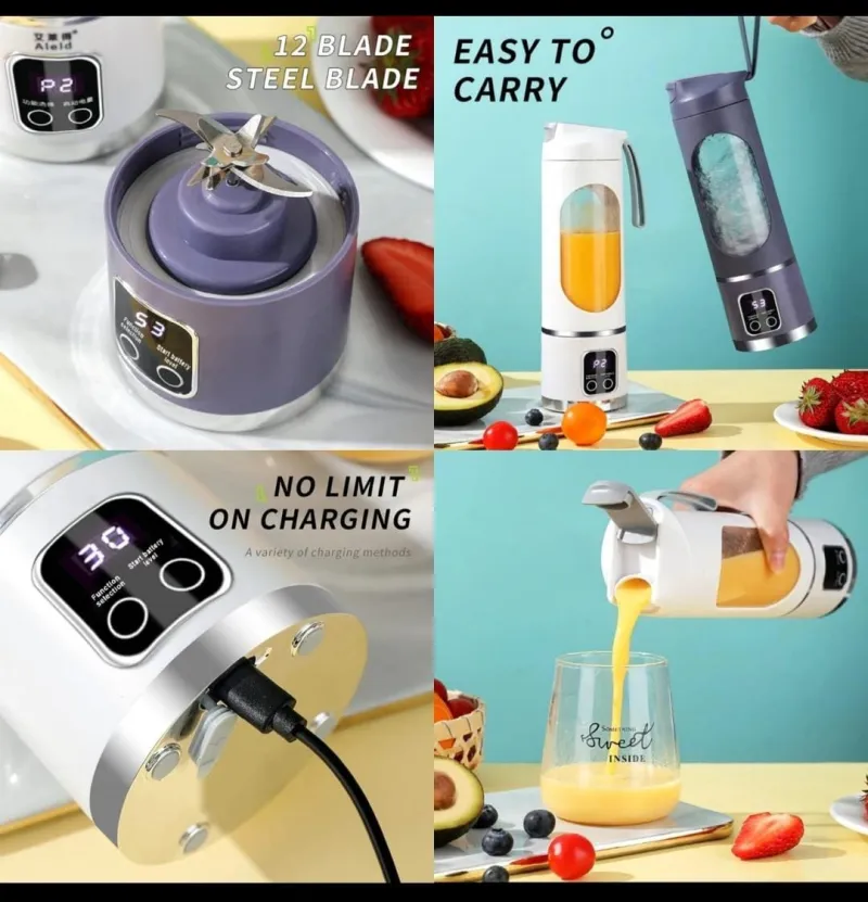 Heavy Portable Juicer 8 Blade – front view