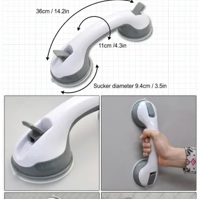 Helping Handle for Bathroom Safety - Dual Suction Grab Bar – suction grab bar handle