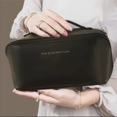 Leather Cosmetic Pouch – back view