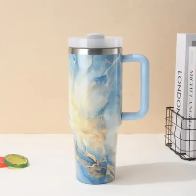 Marble Design Tumbler 1200ml – size and shape