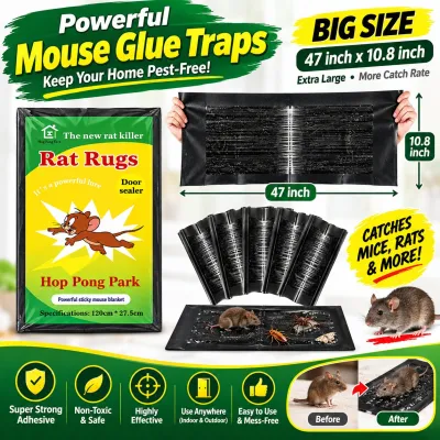 Heavy-Duty Mouse & Rat Glue Trap Board – Extra-Long Sticky Glue Sheet for Pest Control