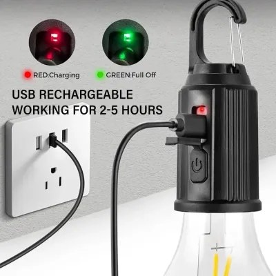 Rechargeable Camping Bulb – front view