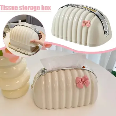 Shell Tissue Box – shown in use