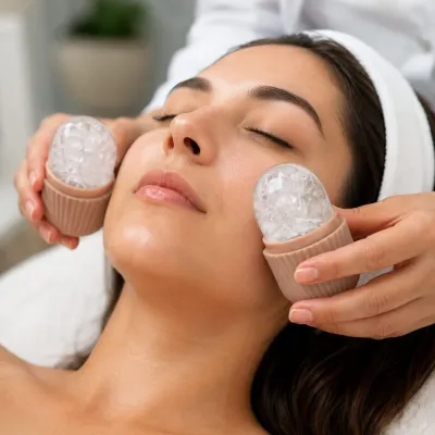Silicone Ice Roller – shown in use