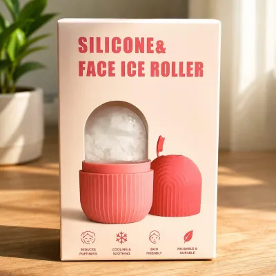 Silicone & Face Ice Roller for Face Face and Eye Massage Tool for Eyes and Neck Women Beauty, Multicolour