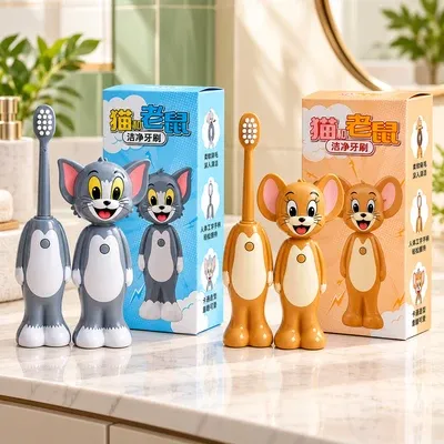 Tom and Jerry Kids Toothbrush with Soft Bristles