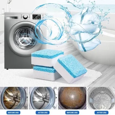 Washing Machine Cleaning Tablets 12 Pcs Effervescent Block